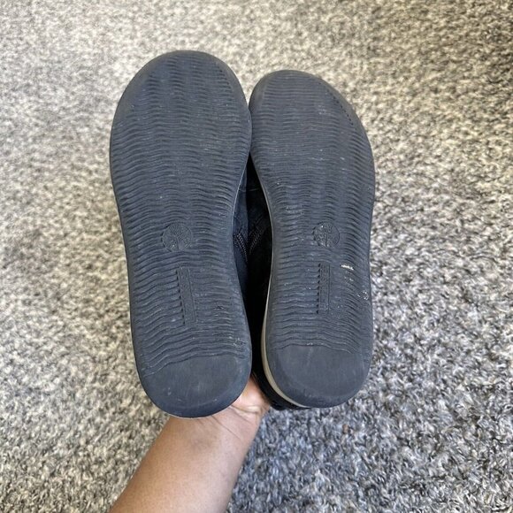 ARA REVA High Top Sneakers Boots Black Leather Side Zip Comfort Shoe UK 3.5 US 6 - Picture 4 of 10